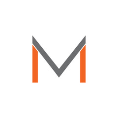 M letter logo design vector template
