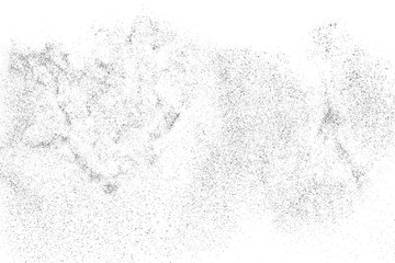  Black Grainy Texture Isolated On White Background. Dust Overlay. Dark Noise Granules. Digitally Generated Image. Vector Design Elements, Illustration, Eps 10.
