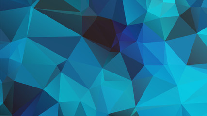 Abstract Blue Color Polygon Background Design, Abstract Geometric Origami Style With Gradient