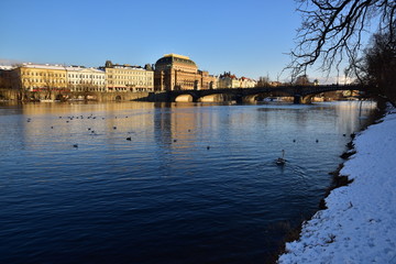 Obraz premium Winter Prague
