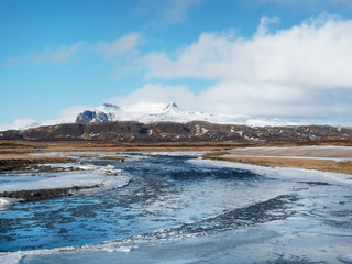Straumfjardara is a salmon river located on the Snaefellsnes peninsula in the West Iceland