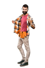 Naklejka premium Craftsmen man