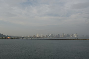 Fototapeta na wymiar panama city skyline
