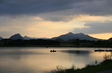 Fischerboot am Hopfensee