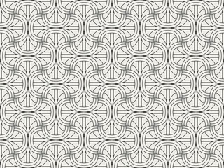 Vector Art Deco Pattern. Seamless Abstract Background. Geometric Vintage Style Texture.