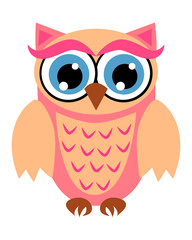 Cute girl owls. Baby showers, parties for baby girls.