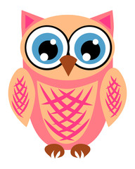 Cute girl owls. Baby showers, parties for baby girls.