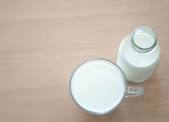 with over light from out door for healthy drink concept and copy space for text advertise, selective and soft focus