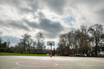 Basketball court in Park