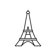 Eiffel Tower icon vector illustration.