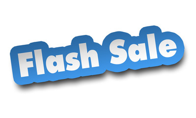 flash sale concept 3d illustration isolated