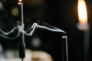 Extinguished Candle Smoke