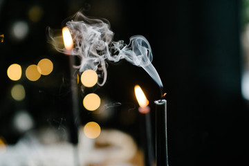 Extinguished Candle Smoke