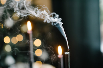 Extinguished Candle Smoke
