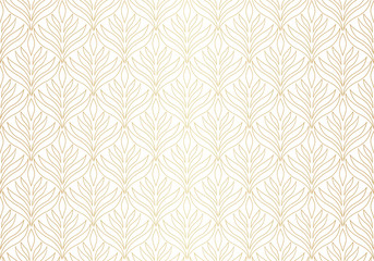 Elegant Damask Floral Vector Seamless Pattern. Decorative Flower Illustration. Abstract Art Deco Background.