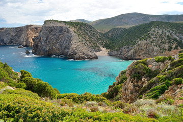 La costa di Cala Domestica