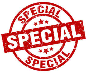 special round red grunge stamp