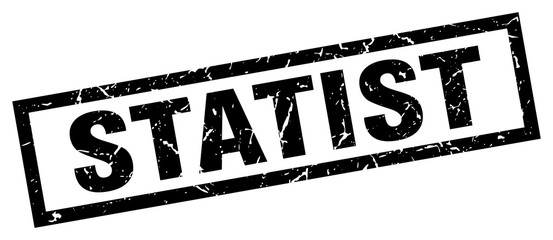 square grunge black statist stamp