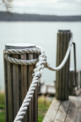 Fototapeta premium Nautical Rope Fence