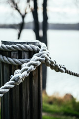 Fototapeta premium Nautical Rope Fence