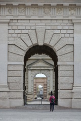 Fototapeta na wymiar perspectives at Palazzo Te in Mantua