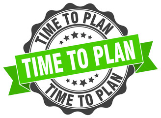 time to plan stamp. sign. seal
