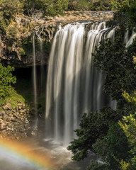 The Rainbow Falls, Māori name Waianiwaniwa, are a single-drop waterfall located on the Kerikeri River near Kerikeri in New Zealand.