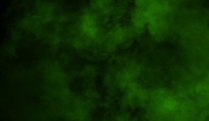 Green smoke on the floor. Isolated texture background