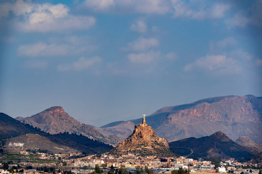 monteagudo murcia spain christ statue