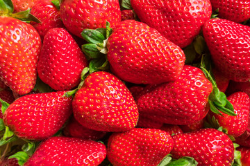 some fresh strawberries to use as a background