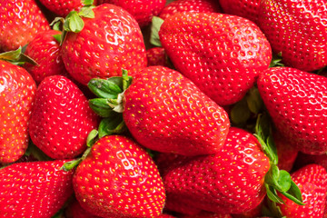 some fresh strawberries to use as a background