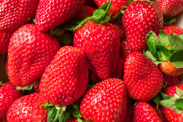 some fresh strawberries to use as a background