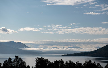 sunset in the mountains