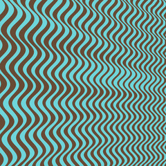 3D wavy background. Dynamic effect. Pattern with optical illusion. Vector illustration.