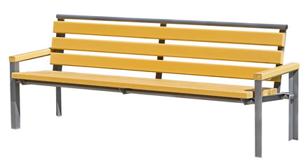  Park Bench Isolated on White