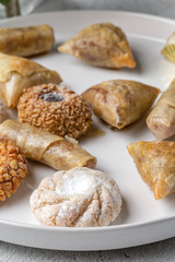 Typical Arabic sweets. Homemade