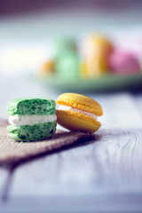 the French tradition - colorful macaroons