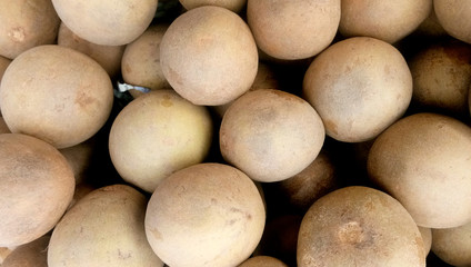 The fruit chiku or sapota has an exceptionally sweet and delicious flavour