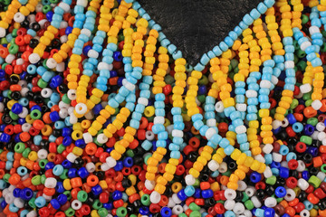 Leather craft and Beading Native American Beaded Pouch