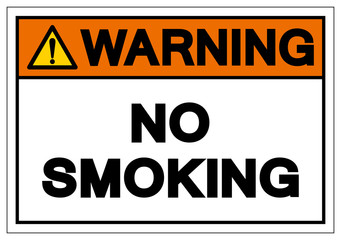 Warning No Smoking Symbol Sign, Vector Illustration, Isolate On White Background Label .EPS10