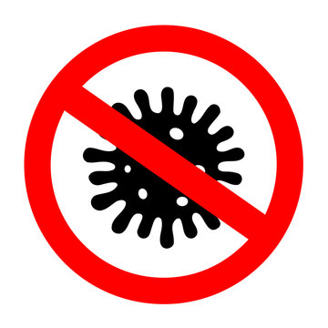 No Viruses Antibacterial Sign