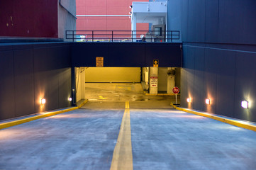 access ramp to underground building