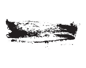 Obraz premium Brush strokes Set hand drawn grunge texture vector illustration isolated on white background