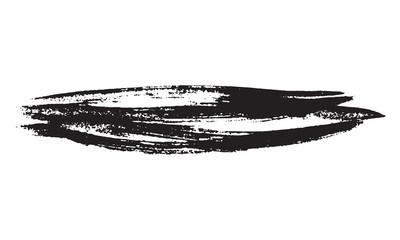 Brush strokes Set hand drawn grunge texture vector illustration isolated on white background