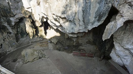 khao luang cave in phetchaburi thailand