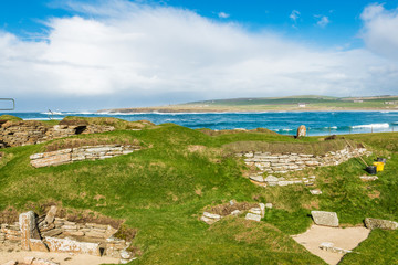 Fototapeta na wymiar Scara Brae Neolithic Site - Orkney Islands, Scotland