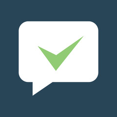 Silhouette icon active chat