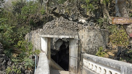 khao luang cave in phetchaburi thailand