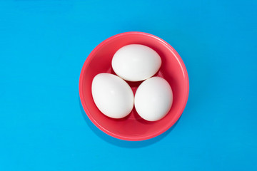 Eggs on colorful background