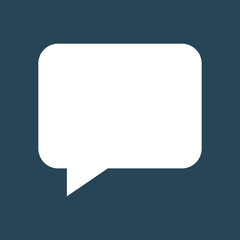 Fototapeta premium Silhouette icon chat